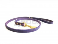 Kožené vodítko fialové